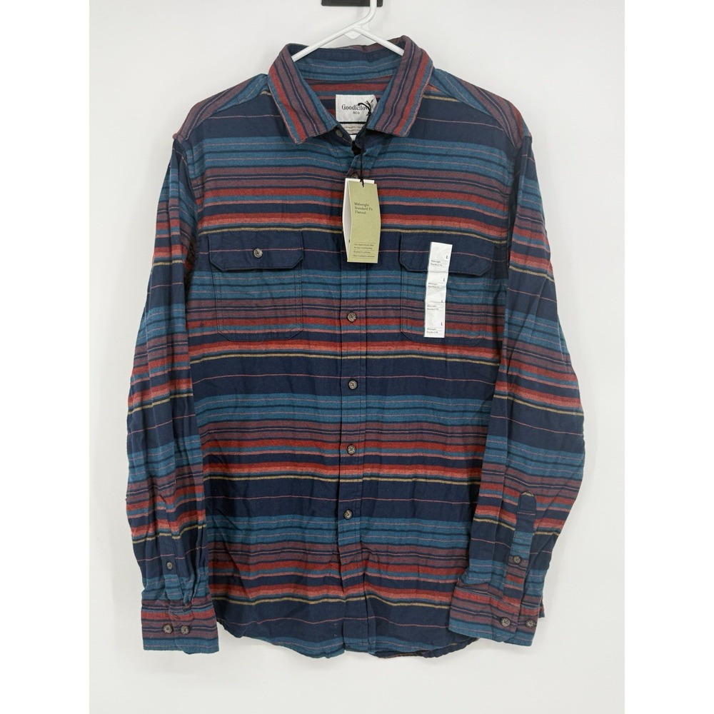 Goodfellow & Co Men's Long Sleeve Button Down Flannel Large NWT